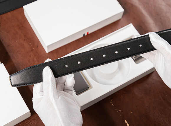 leather belt inspection